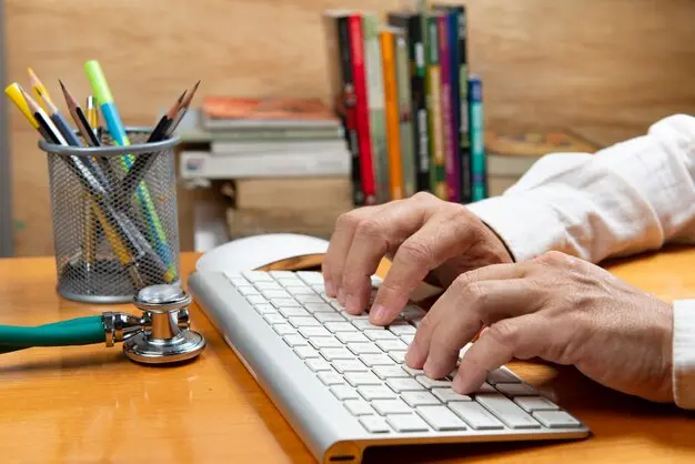Typing Illustration